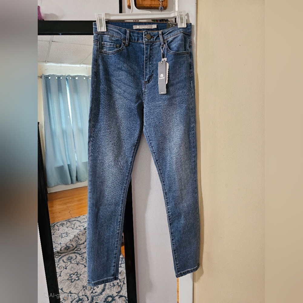 Tractr Women's Skinny Jeans - Classic Blue